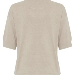 b.young dame t-shirt BYMMORLA - Humus Melange Sale