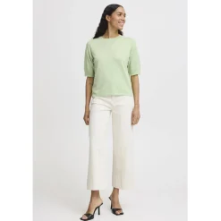 b.young dame t-shirt BYMMORLA - Nile Green Sale