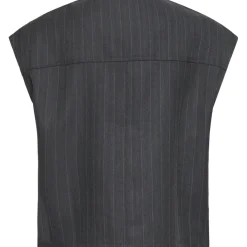 b.young dame vest BYXDAYO - dark grey pinstripes Sale