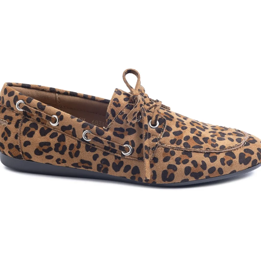 SHOES Carmen dame loafers 68315 - Leopard Outlet