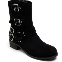 SHOES Celine Dame bikerstøvler 9635A - Black New