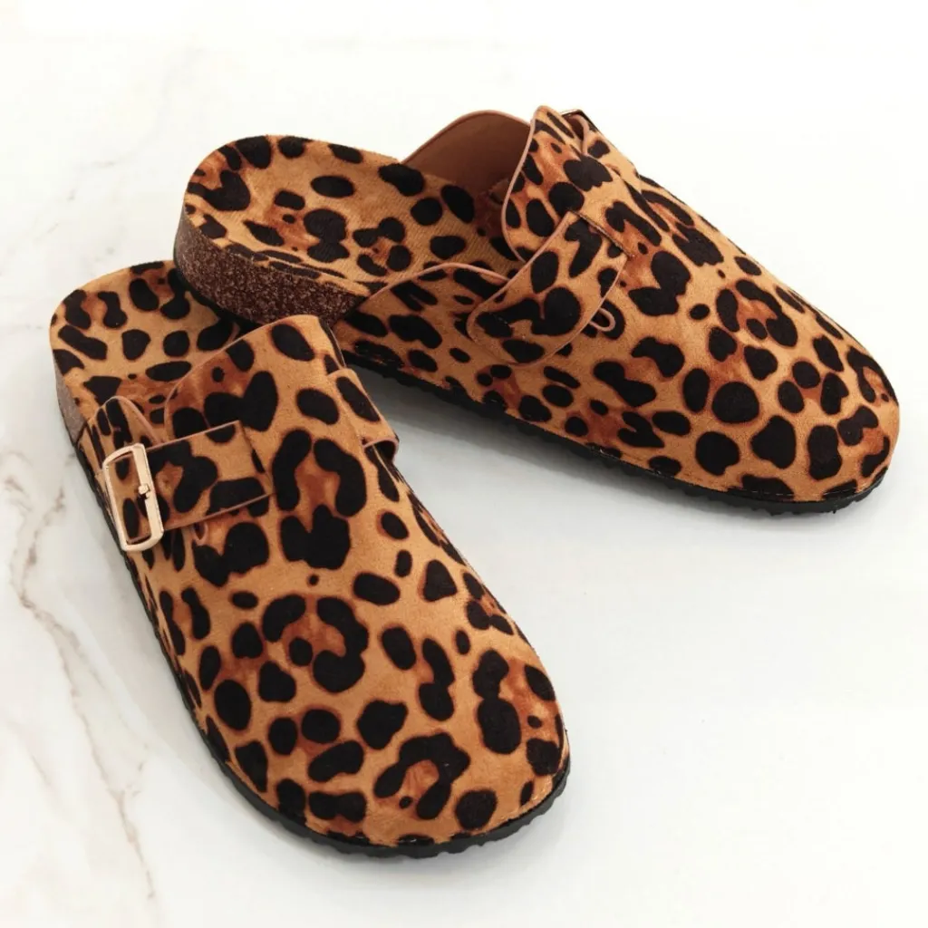 SHOES Colette dame sandaler TL8-98 - Leopard Clearance