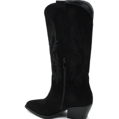 SHOES Dina dame støvler 6398A - Black Best