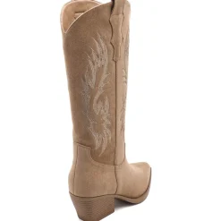 SHOES Dina dame støvler 6398A - Kaki