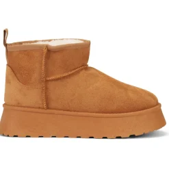 SHOES Elodie dame bamsestøvler 2564 - Camel