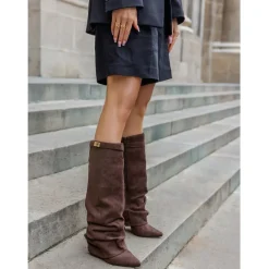 SHOES Faith dame støvler 7665A-1 - Brown Hot