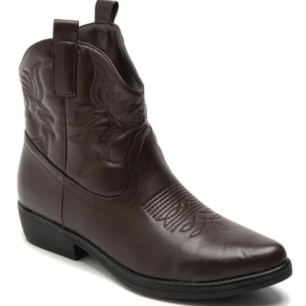 SHOES Faya Dame cowboystøvle 9591A - Brown Best