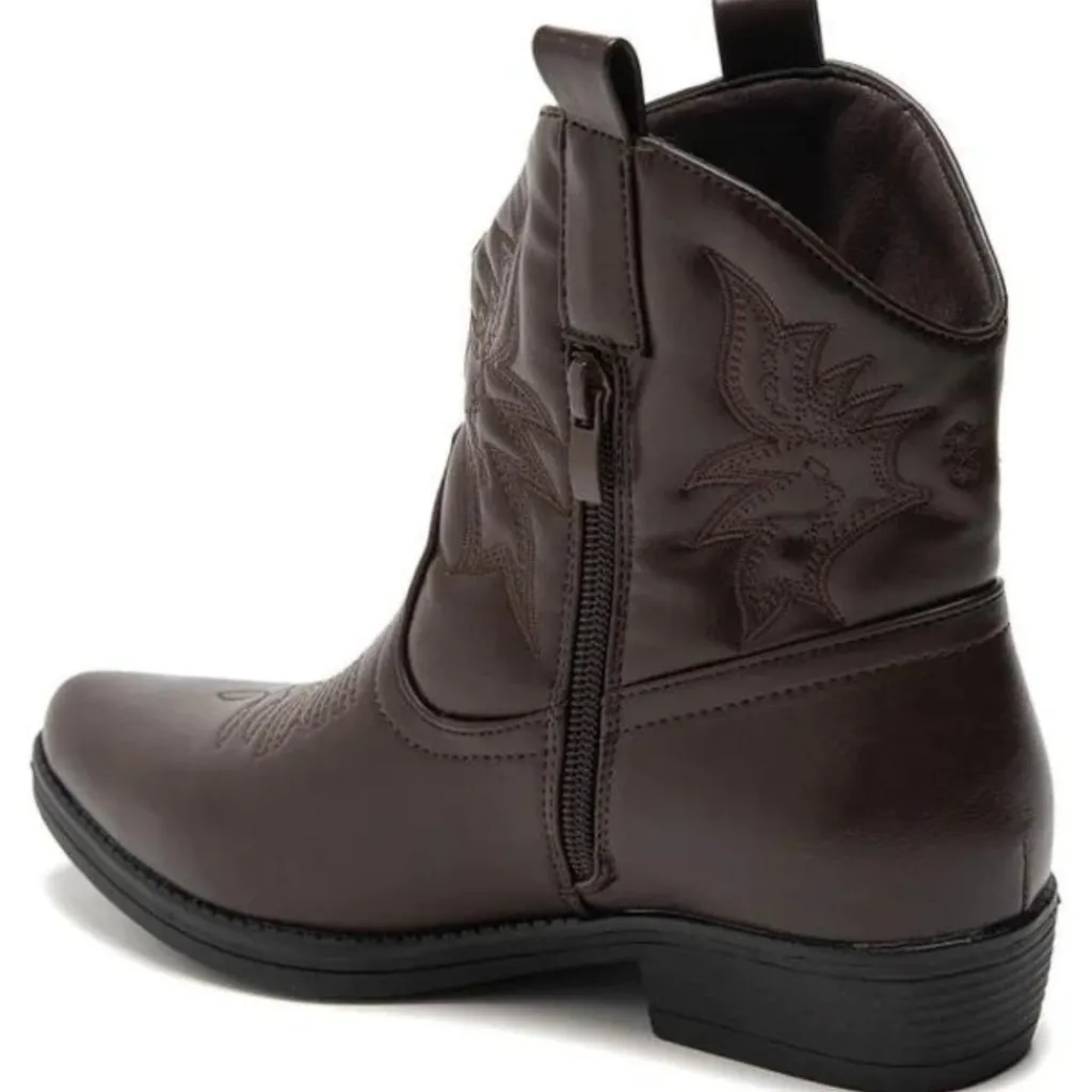 SHOES Faya Dame cowboystøvle 9591A - Brown Best