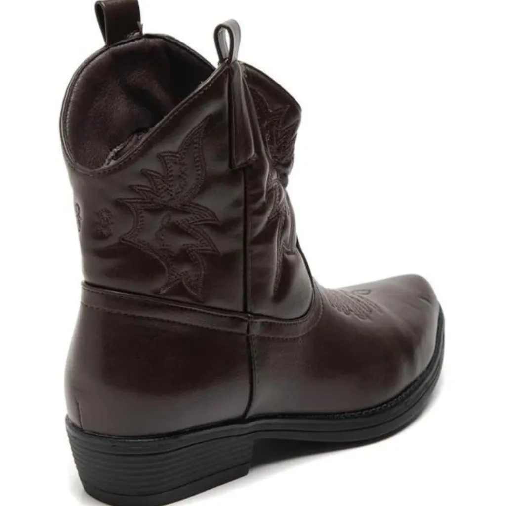 SHOES Faya Dame cowboystøvle 9591A - Brown Best