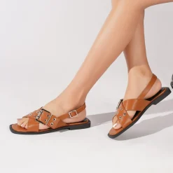 SHOES Felicia dame sandaler 8328 - Camel Best