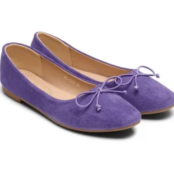 SHOES Florence dame ballerina sko DS-1A18 - Purple New