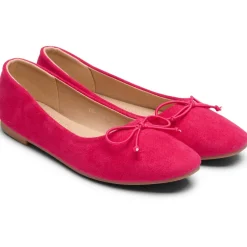 SHOES Florence dame ballerina sko DS-1A18 - Fuxia New