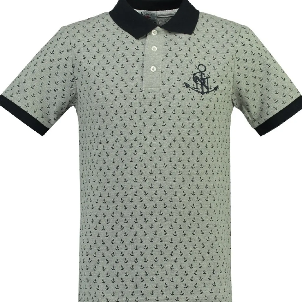 Geographical Norway POLO Herre KAREMBEU - Grey Outlet