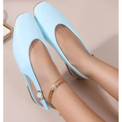 SHOES Gitte dame slingback ballerinasko OP16-46PU - Blue New