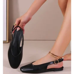 SHOES Gitte dame slingback ballerinasko OP16-46PU - Black