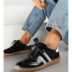 SHOES Gloria dame sneakers A-110 - Black Outlet