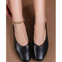 SHOES Grace dame ballerina sko C15 - Black Sale