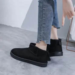 SHOES Hailey dame bamsestøvle 6353 - Black Discount