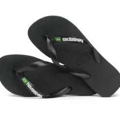 HAVAIANAS Slippers Unisex Brazil Logo 4110850 - Black1069 New