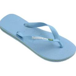 HAVAIANAS Slippers Unisex Brazil Logo 4110850 - BlueLavender/White Best