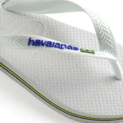 HAVAIANAS Slippers Unisex Brazil Logo 4110850 - White Clearance