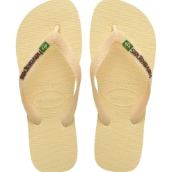 HAVAIANAS Slippers Unisex Brazil Logo 4110850 - Buttercream Clearance