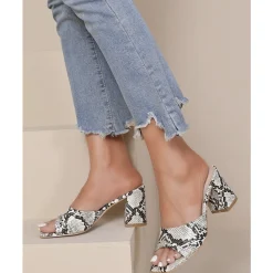 SHOES Helene dame stiletter H8-309 - Snake Hot