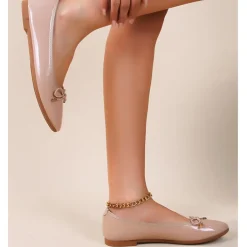 SHOES Holly dame ballerina sko DM1790-15 - Beige