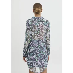 ICHI dame skjorte IHCHIFFY - Multi Flower Online