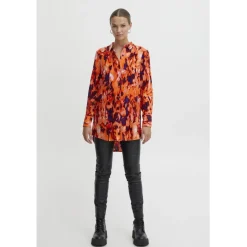 ICHI dame skjorte IHKALOVA - Koi Multi Print Hot