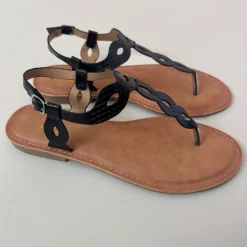 SHOES Ines dame sandaler 90B-25A - Black Outlet