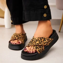 SHOES Ingrid dame sandaler 5823 - Leopard New