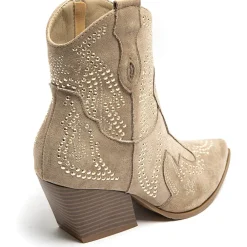 SHOES Jacqueline dame cowboystøvler 9676A - Kaki Hot