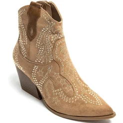 SHOES Jacqueline dame cowboystøvler 9676A - Camel New