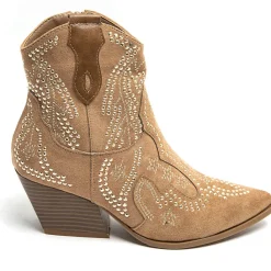 SHOES Jacqueline dame cowboystøvler 9676A - Camel New