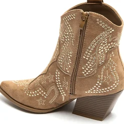 SHOES Jacqueline dame cowboystøvler 9676A - Camel New