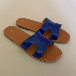 SHOES Jennifer dame sandaler TH9P-7 - Blue Clearance