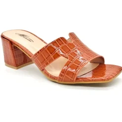 SHOES Jessica dame stiletter OK-11 - Camel Hot