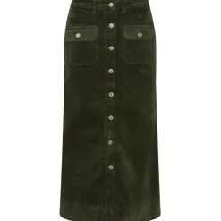 Jewelly dame nederdel JW772-1 - Kaki Outlet