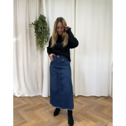 Jewelly dame nederdel JW723 - Denim