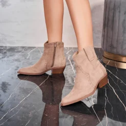 SHOES Jolene dame cowboystøvler 9690A - Kaki Best