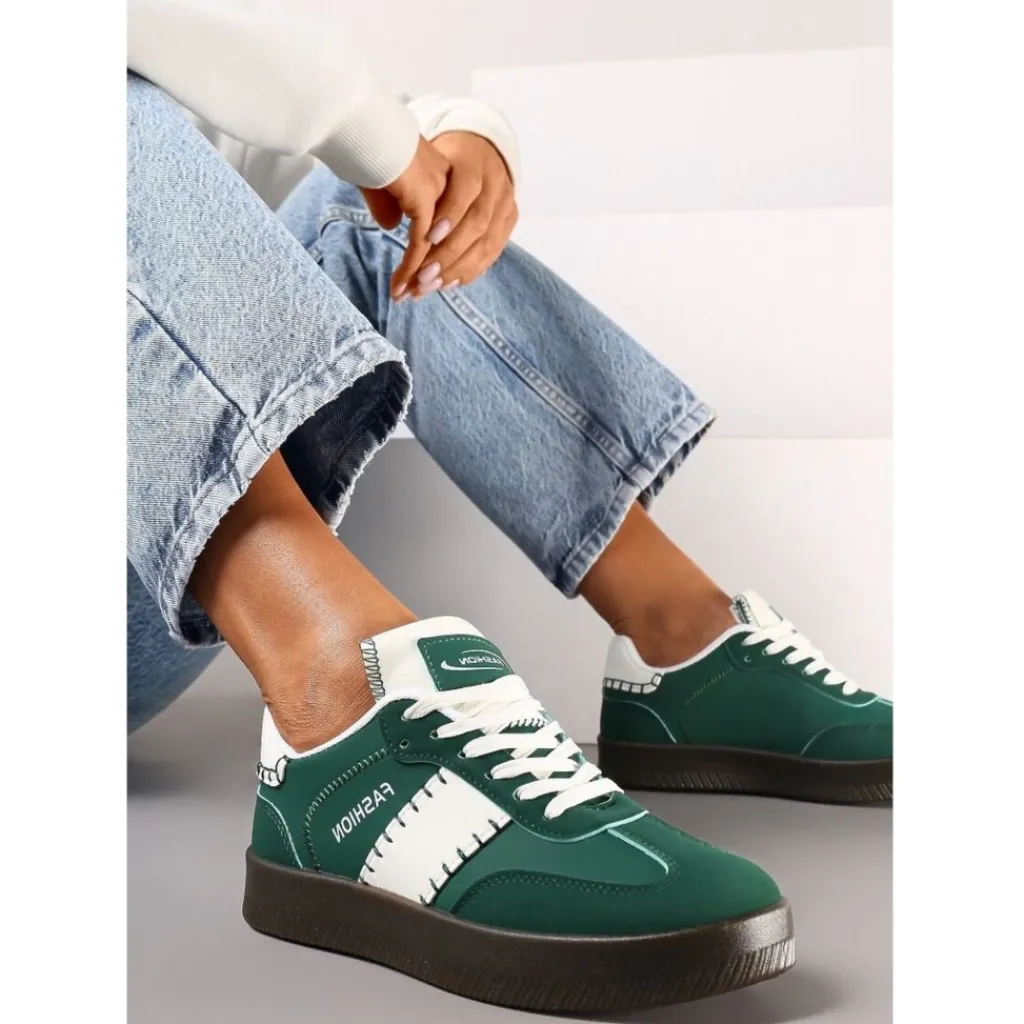 SHOES Josianne dame sneakers A-101 - Green Sale