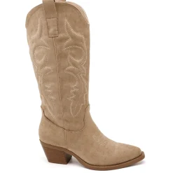 SHOES Lara dame støvler 7689A - Kaki Sale