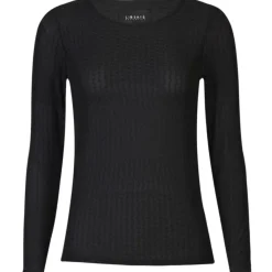 Liberté dame bluse 21345 - BLACK WAVY LINES Best