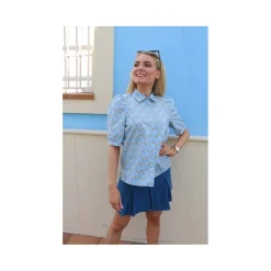 Liberté LIBERTÉ dame bluse FLORA - CUTE BOW BLUE Best