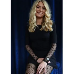 Liberté dame bluse ISA - BLACK SMALL BIG HEARTS Clearance