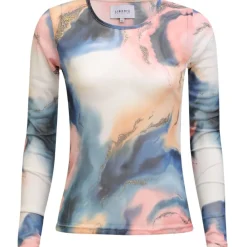 Liberté LIBERTÉ dame bluse MESH - BLUE PEACH GOLD MARBLE Clearance