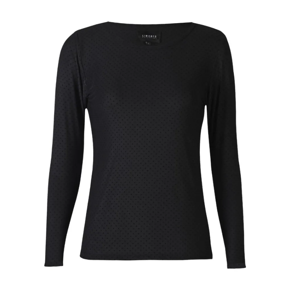 Liberté LIBERTÉ dame bluse MESH - Black Dot Clearance