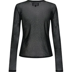 Liberté LIBERTÉ dame bluse MESH - BLACK GOLD DOT Online