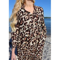 Liberté dame kjole Mag 22053 - Brown Leo Discount